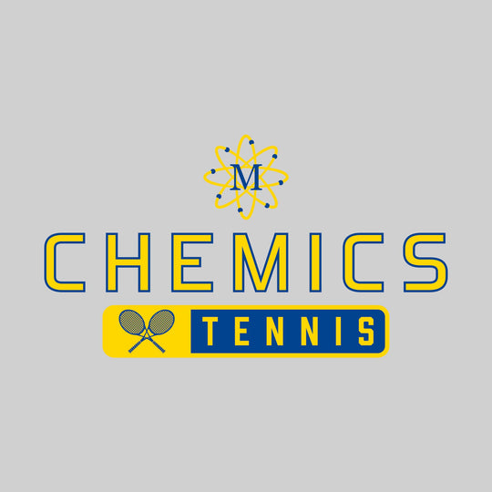 Midland Chemics - Tennis - Mascot Over Name with Rounded Rectangle