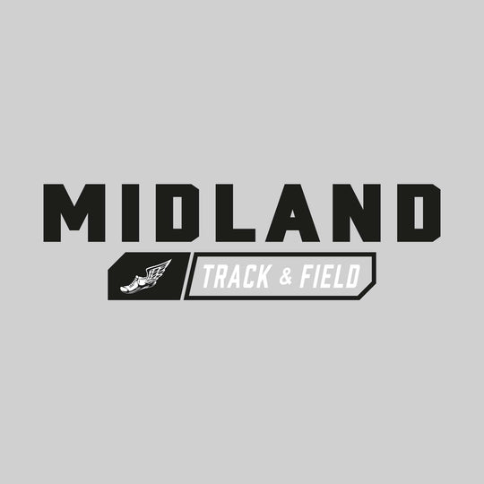 Midland Chemics - Track & Field - School Name with Track & Field and Winged Shoe