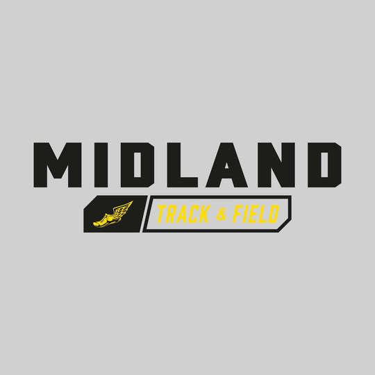 Midland Chemics - Track & Field - School Name with Track & Field and Winged Shoe