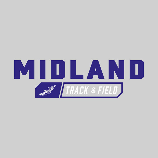 Midland Chemics - Track & Field - School Name with Track & Field and Winged Shoe