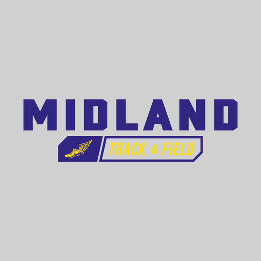 Midland Chemics - Track & Field - School Name with Track & Field and Winged Shoe