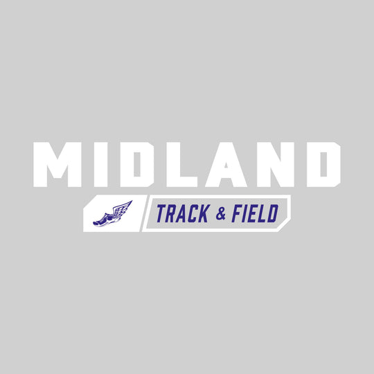 Midland Chemics - Track & Field - School Name with Track & Field and Winged Shoe