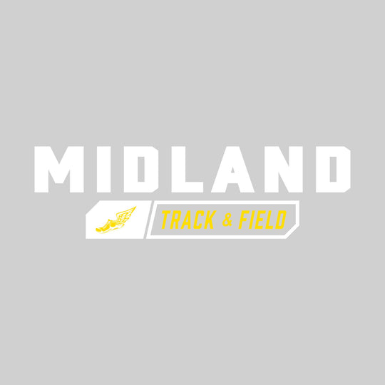 Midland Chemics - Track & Field - School Name with Track & Field and Winged Shoe