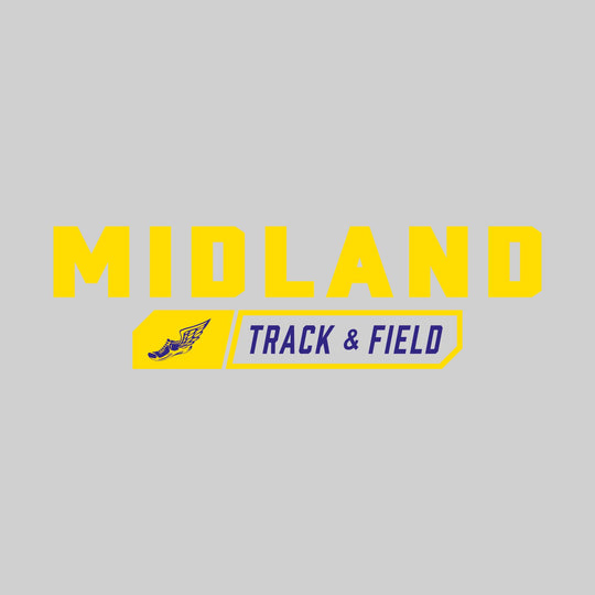 Midland Chemics - Track & Field - School Name with Track & Field and Winged Shoe
