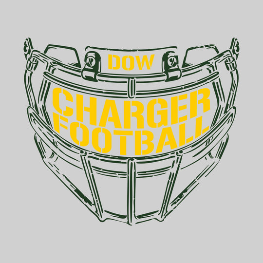 Midland Dow Chargers - Football - Facemask with Text