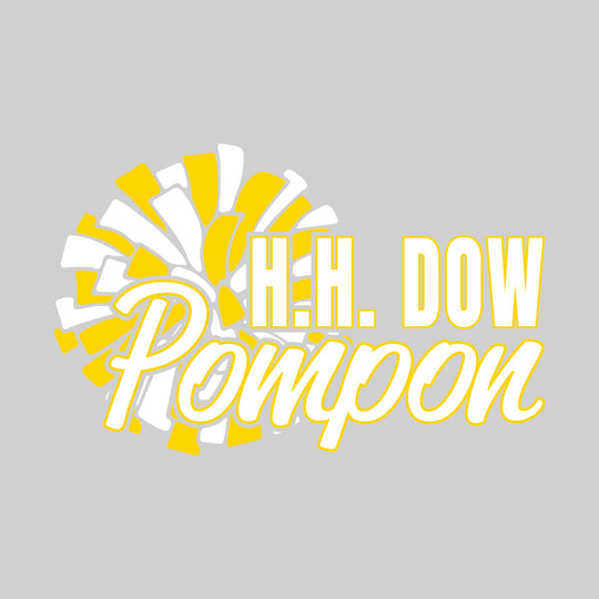 Midland Dow Chargers - Poms - H H Dow Pompon with Big Pom