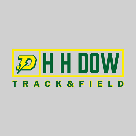 Midland Dow Chargers - Track & Field - Framed Mascot & School Name