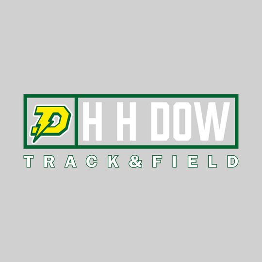 Midland Dow Chargers - Track & Field - Framed Mascot & School Name