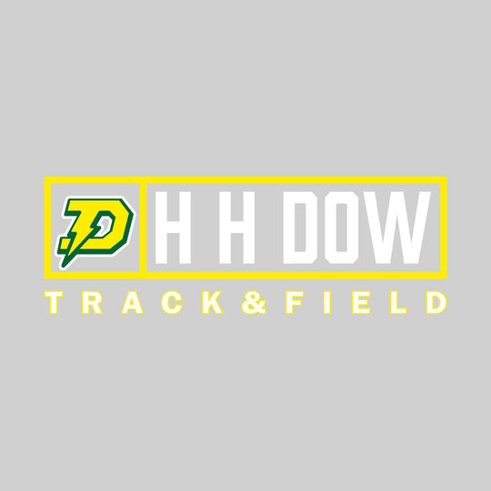 Midland Dow Chargers - Track & Field - Framed Mascot & School Name