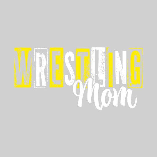 Midland Dow Chargers - Wrestling - Wrestling Mom - Eroded Stenciled Letters