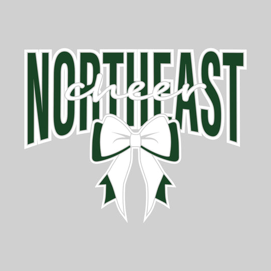 Northeast Middle School - Cheer - Northeast with Cursive Cheer and Bow