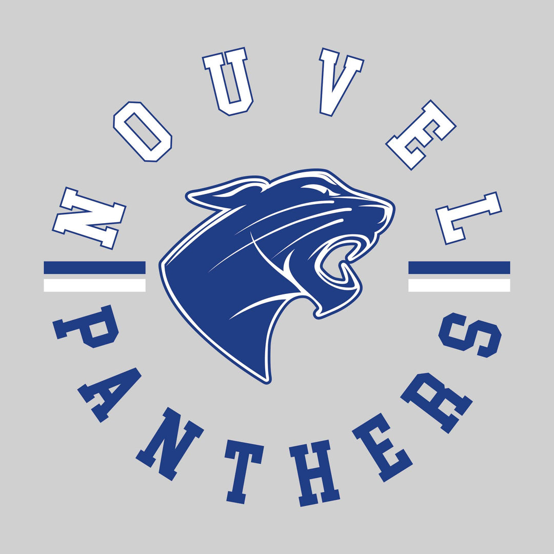 Nouvel Panthers - School Spirit Wear - Circular Text with Mascot