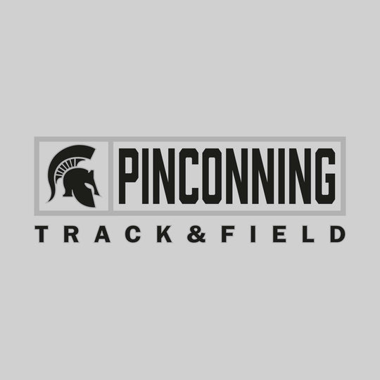 Pinconning Spartans - Track & Field - Framed Mascot & School Name
