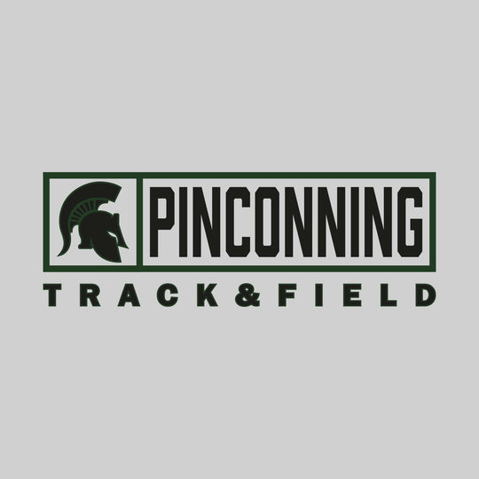 Pinconning Spartans - Track & Field - Framed Mascot & School Name