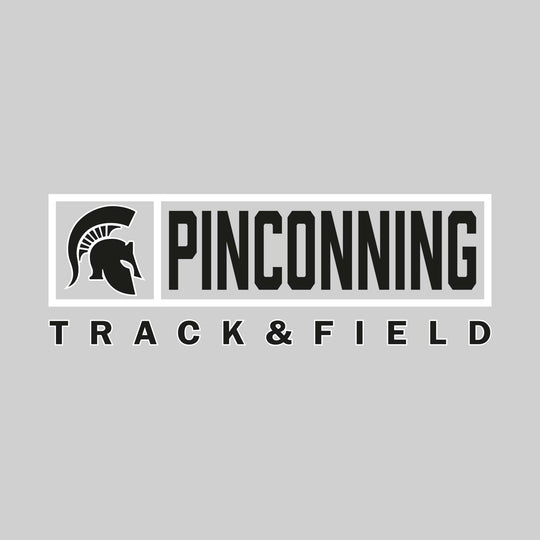 Pinconning Spartans - Track & Field - Framed Mascot & School Name