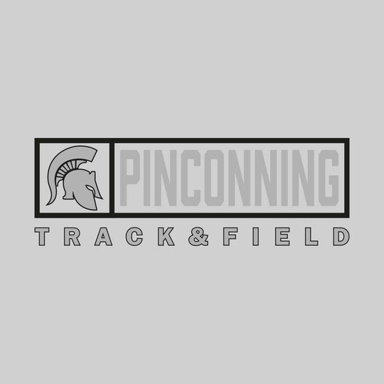 Pinconning Spartans - Track & Field - Framed Mascot & School Name