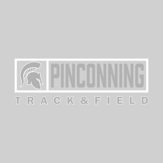Pinconning Spartans - Track & Field - Framed Mascot & School Name