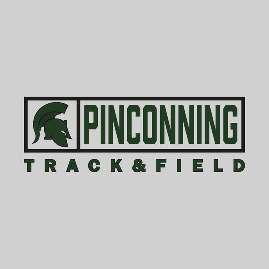 Pinconning Spartans - Track & Field - Framed Mascot & School Name