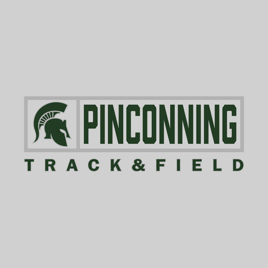 Pinconning Spartans - Track & Field - Framed Mascot & School Name
