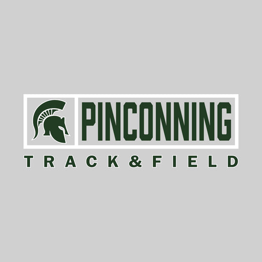 Pinconning Spartans - Track & Field - Framed Mascot & School Name