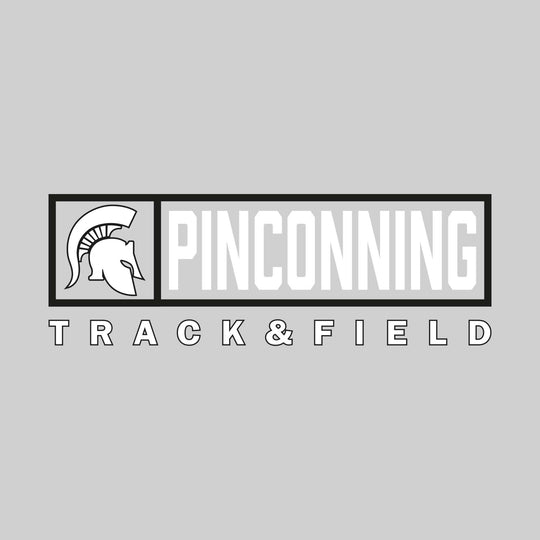 Pinconning Spartans - Track & Field - Framed Mascot & School Name