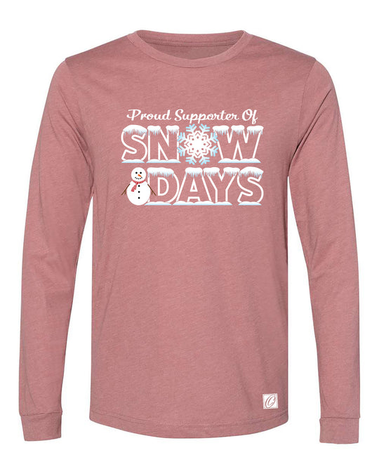 Proud Supporter of Snow Days - Bella Canvas Adult