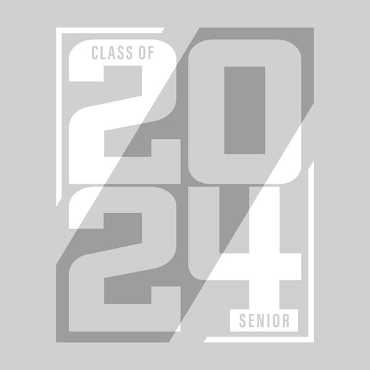 Senior - Class of - Boxed Year - Split-Color