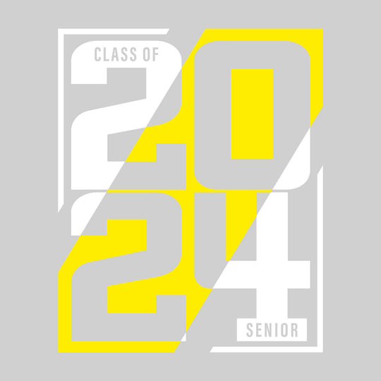 Senior - Class of - Boxed Year - Split-Color
