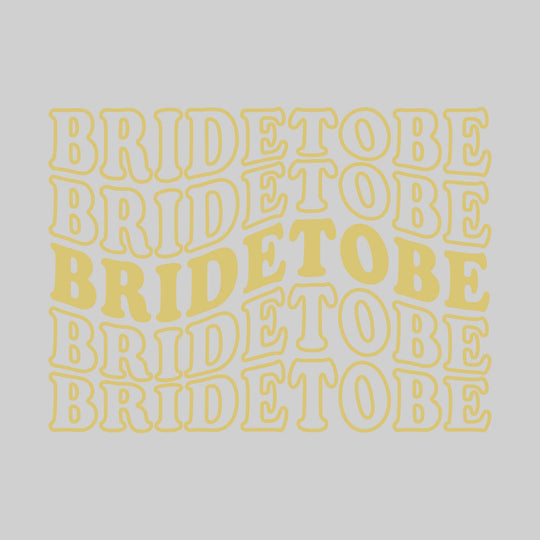 Bachelorette Party - Repeated Wavy Text - Personalize with Names