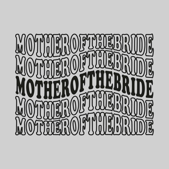 Bachelorette Party - Repeated Wavy Text - Personalize with Names