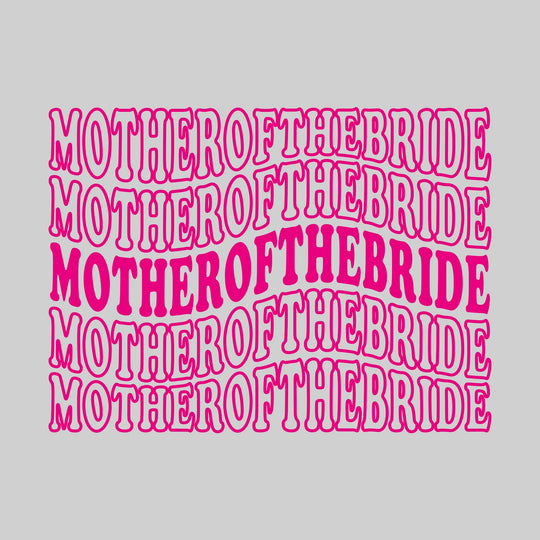 Bachelorette Party - Repeated Wavy Text - Personalize with Names