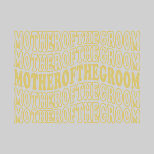 Bachelorette Party - Repeated Wavy Text - Personalize with Names