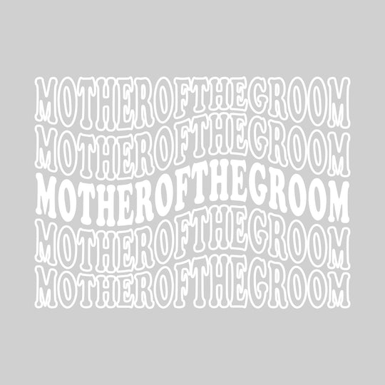Bachelorette Party - Repeated Wavy Text - Personalize with Names