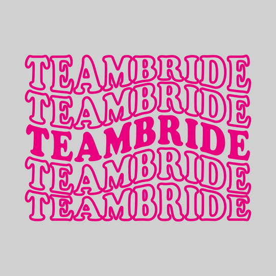 Bachelorette Party - Repeated Wavy Text - Personalize with Names