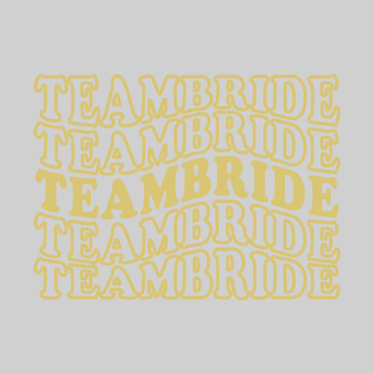 Bachelorette Party - Repeated Wavy Text - Personalize with Names