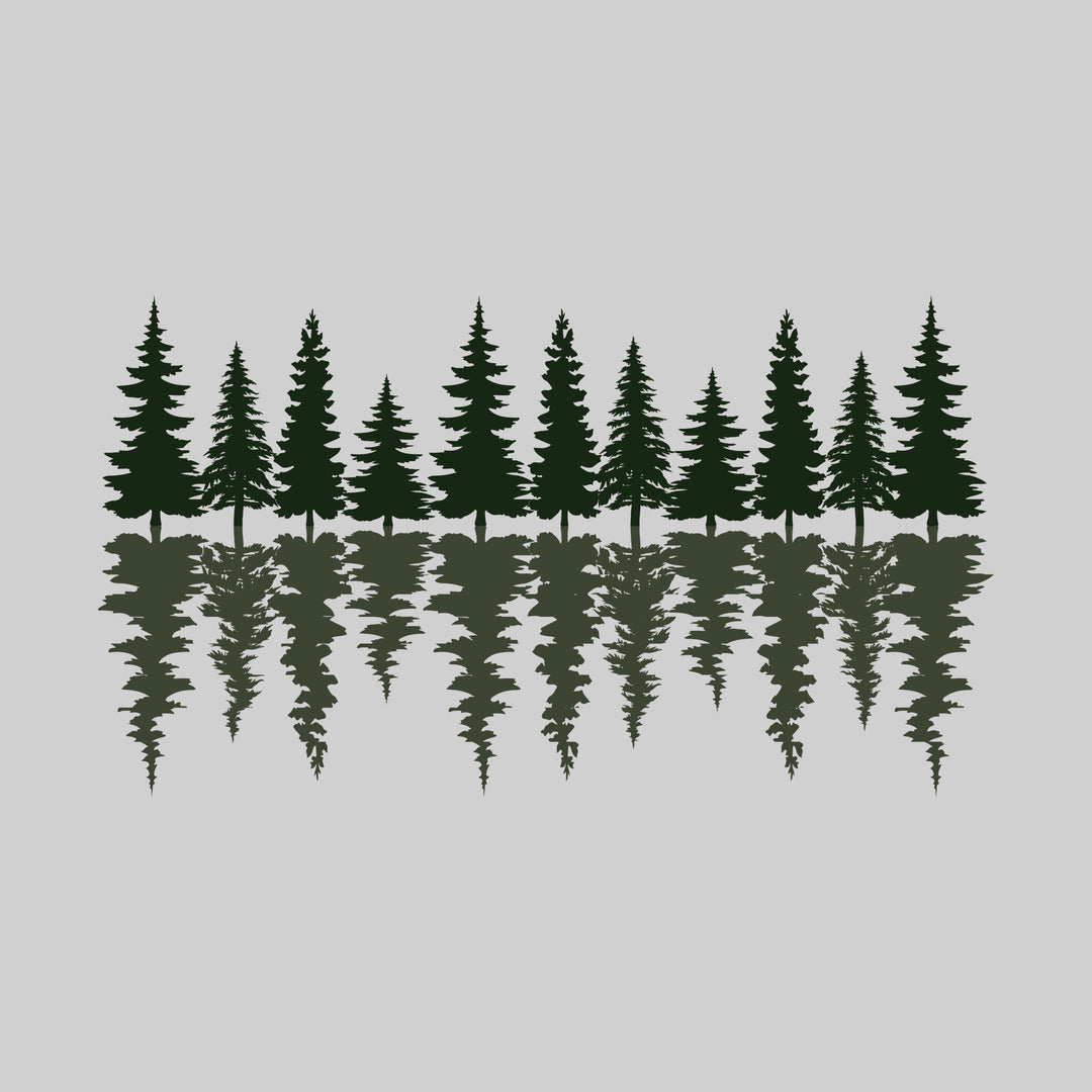 Tree Line with Reflection