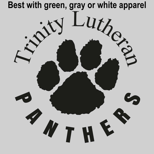 Trinity Lutheran Panthers - Spirit Wear - Circular Text with Paw Print