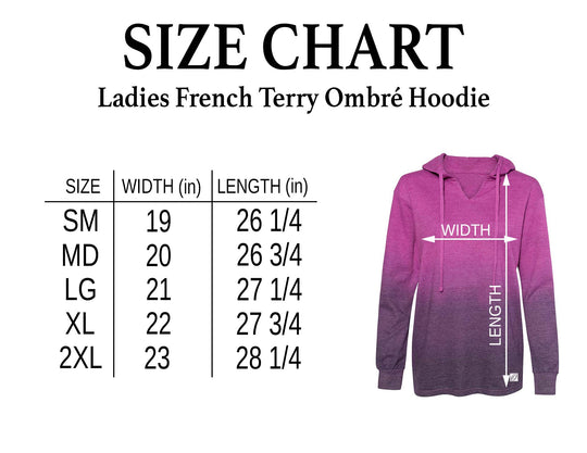 MV Sport Ladies French Terry Ombré Hoodie