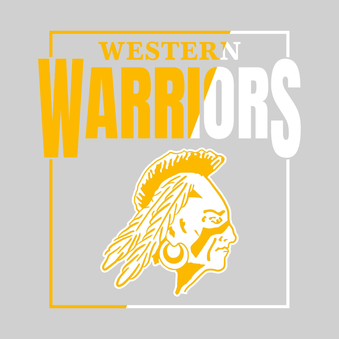 Western Warriors - Spirit Wear - Split-Color Boxed with Mascot