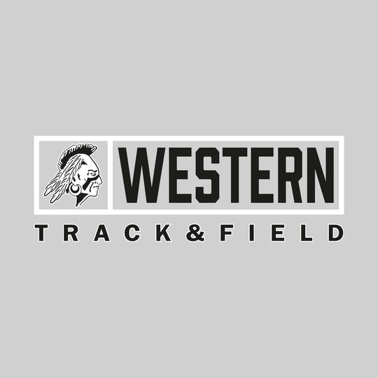 Western Warriors - Track & Field - Framed Mascot & School Name