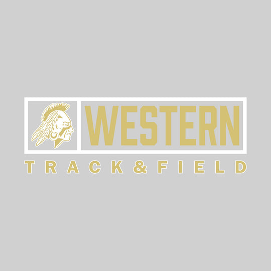 Western Warriors - Track & Field - Framed Mascot & School Name
