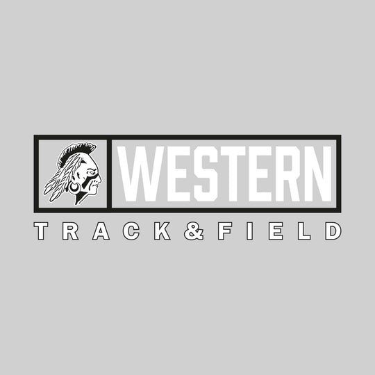 Western Warriors - Track & Field - Framed Mascot & School Name