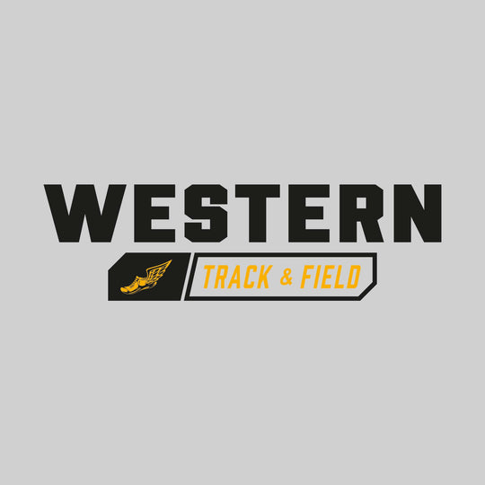 Western Warriors - Track & Field - School Name with Track & Field and Winged Shoe