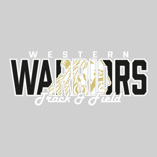 Western Warriors - Track & Field - Warriors with Mascot Inset