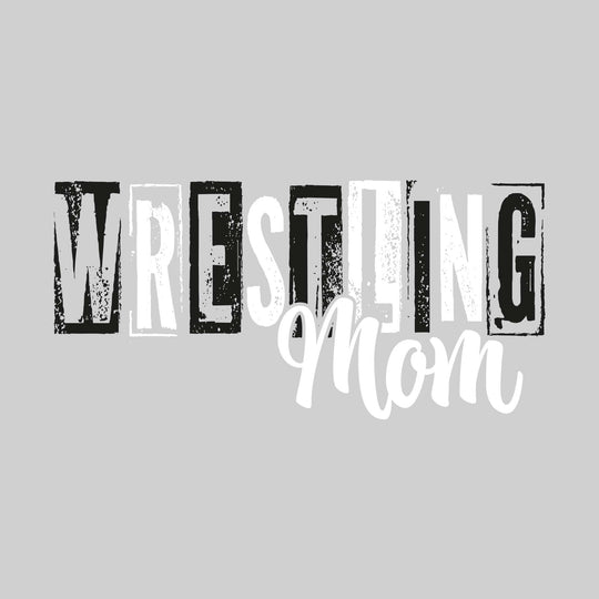 Western Warriors - Wrestling - Wrestling Mom - Eroded Stenciled Letters