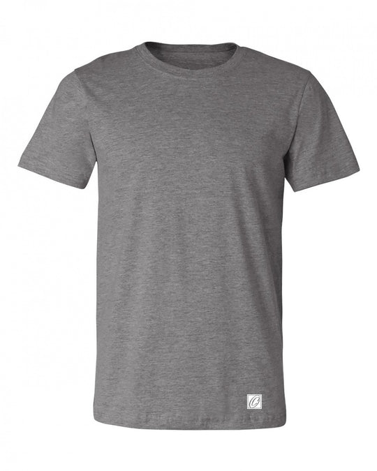 Bella Canvas Adult Heather CVC Crew Neck Short Sleeve Tee - Black/Gray/White - XS-XL