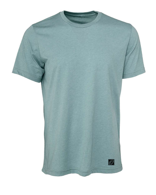 Bella Canvas Adult Heather CVC Crew Neck Short Sleeve Tee - Blues - XS-XL