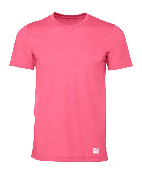 Bella Canvas Adult Heather CVC Crew Neck Short Sleeve Tee - Red/Pink/Purple - 2XL-4XL