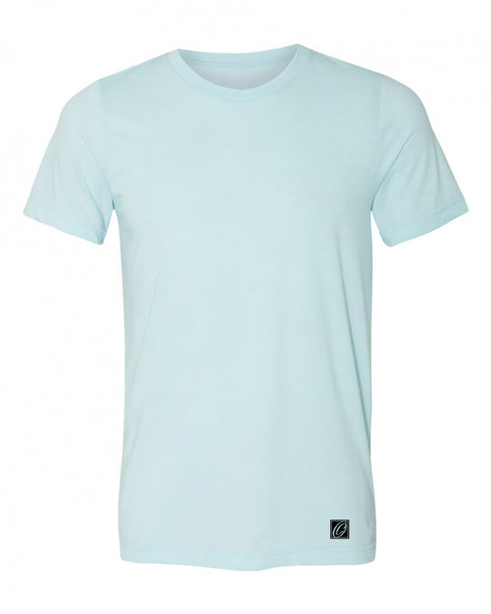 Bella Canvas Adult Heather CVC Crew Neck Short Sleeve Tee - Blues - XS-XL