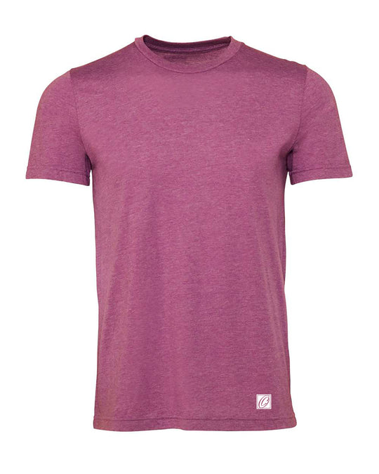 Bella Canvas Adult Heather CVC Crew Neck Short Sleeve Tee - Red/Pink/Purple - XS-XL
